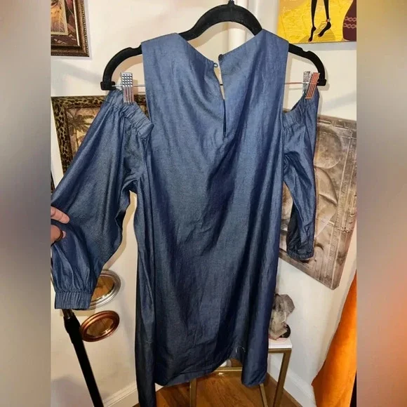 Tibi Cold Shoulder Mini Dress size 2 - Picture 4 of 6
